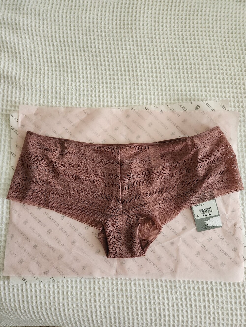 ✨️✨️NWT Calvin Klein Sculpt Lace Hipster Panty Solid Color Women's Dusty Rose L